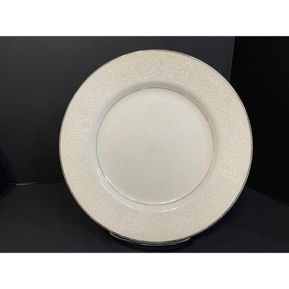 Montgomery Ward Shannon Japan Fine China Salad Plates 7½″ Set of 7 White Silver - Picture 12 of 16